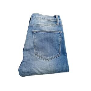 Frame Le High Skinny LIght Wash Denim Jeans Distressing Size 26